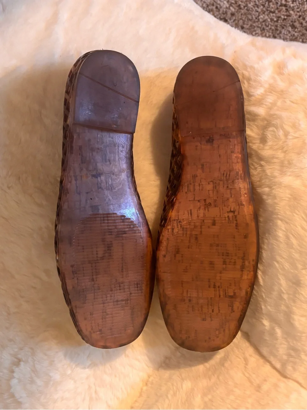 Steve Madden Brown Jelly Flats